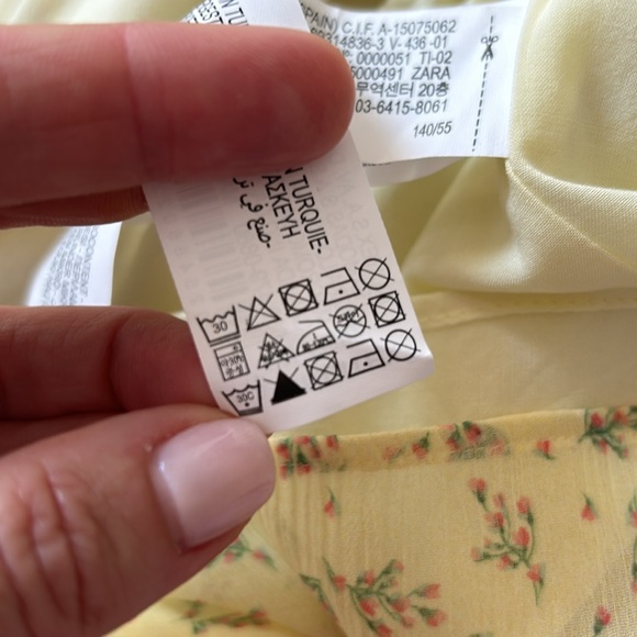 Zara Floral summer skirt Size 10 - Picture 6 of 6